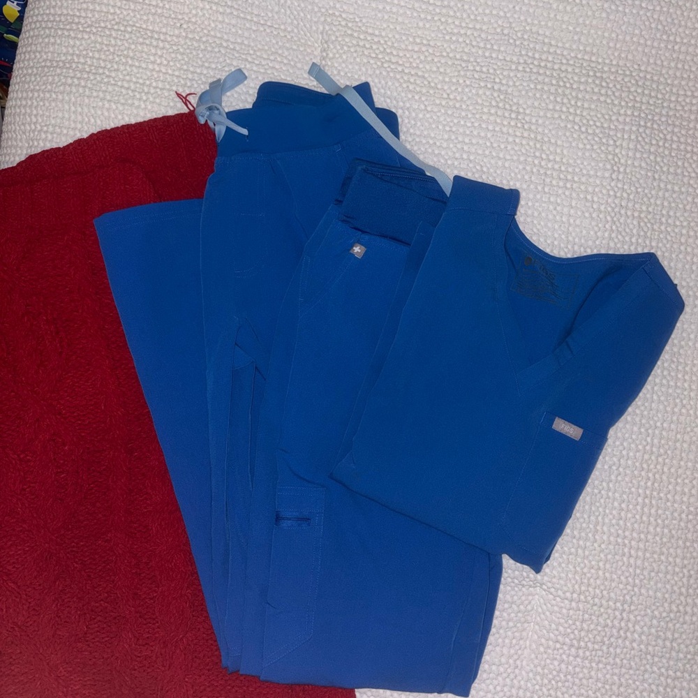 Figs Blue Scrub Set